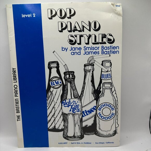 Pop Piano Styles Level 2 By Jane Smisor Bastien & James Bastien Music Book - Picture 1 of 6